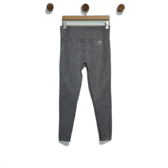 Gymshark Womens Athletic Vital Seamless Leggings Size Large Smokey Grey - Picture 1 of 14